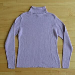 Worthington Sparkly Purple Turtleneck Sweater Size L